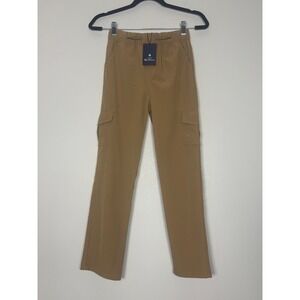 Ben Sherman Boys Cargo Pants Tan Elastic Waist Drawstring Size M 10/12